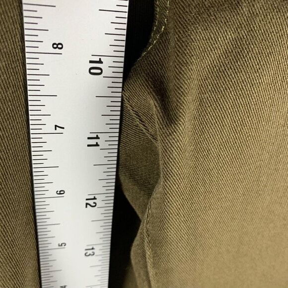 LOGO Lori Goldstein Women's Green Floral Embroidered Boyfriend Pants Size 4 9522 - Picture 10 of 16